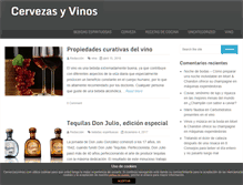 Tablet Screenshot of cervezasyvinos.com